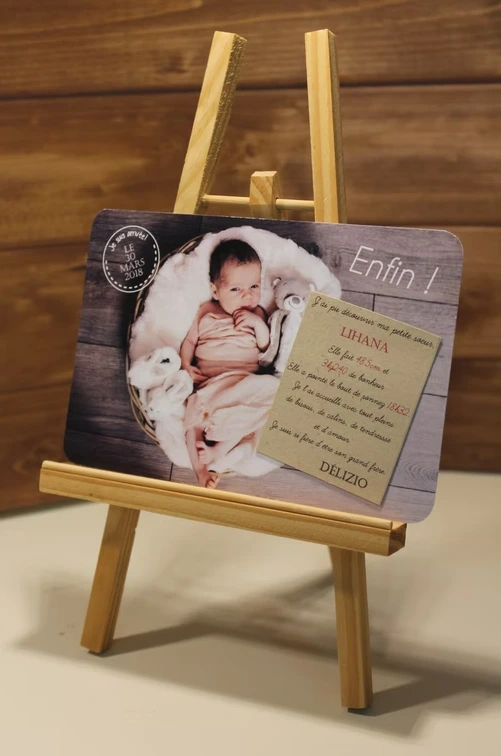 Faire part naissance photo