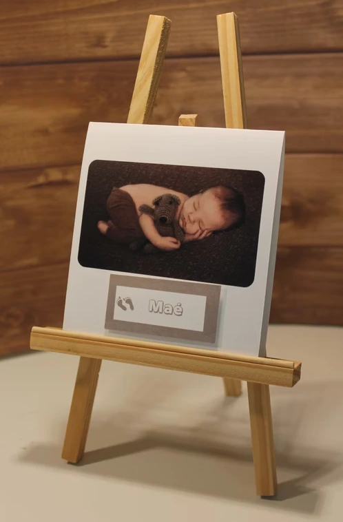 Faire part naissance photo format carré