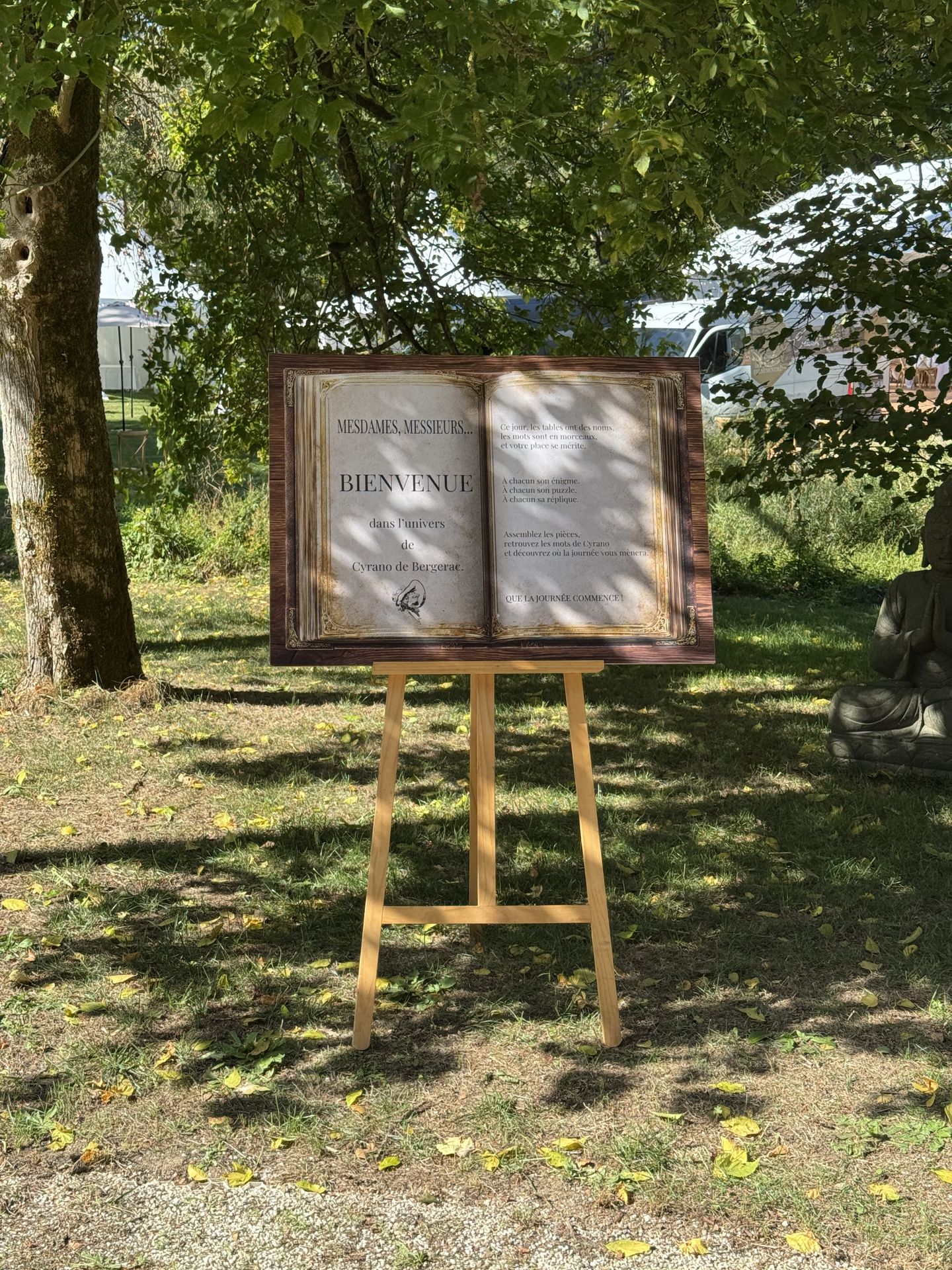 panneau de bienvenu impression personnaliser livre
