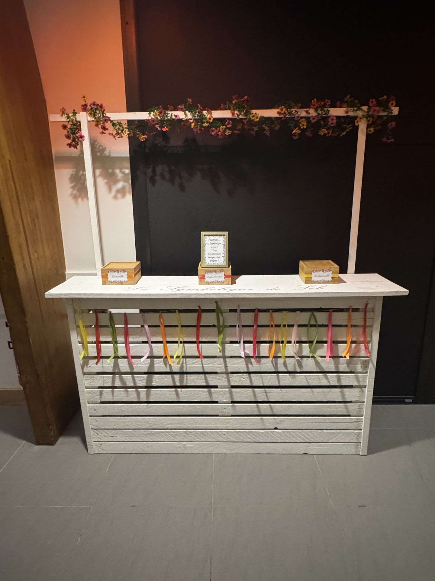 Mariage Les Landebaudières espace menu