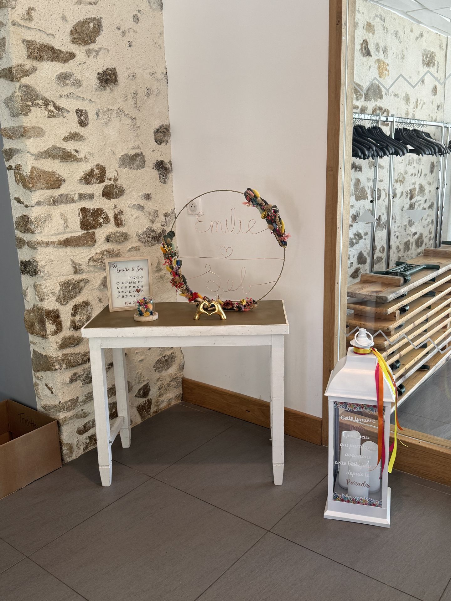 Mariage Les Landebaudières accueille salle lanterne bougies