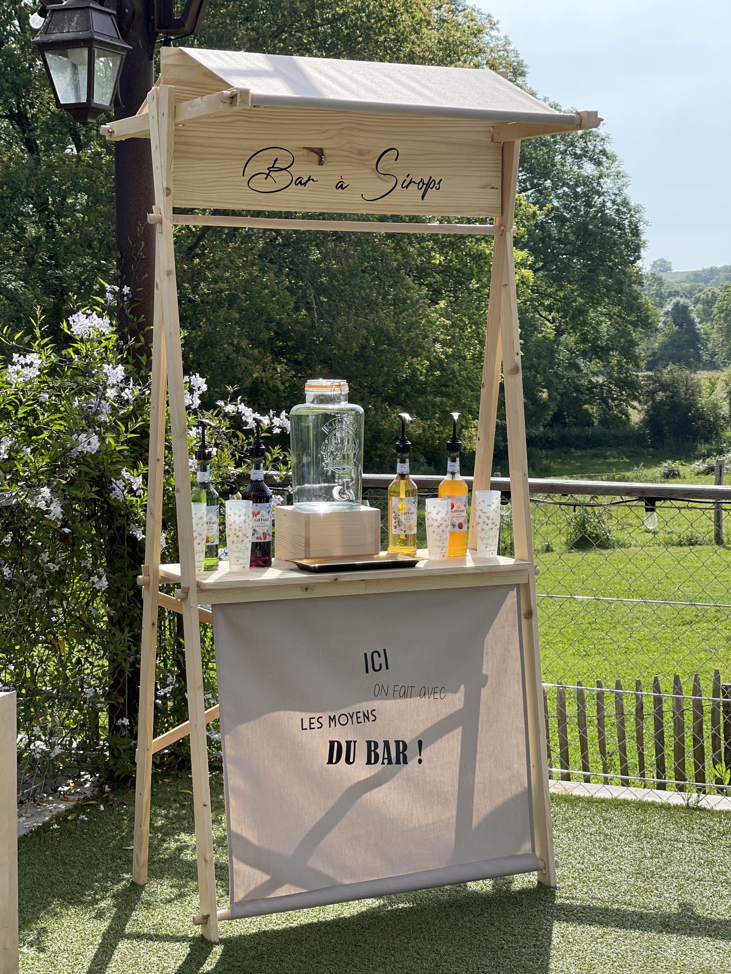 Mariage Vallée de la Roche bar à sirop