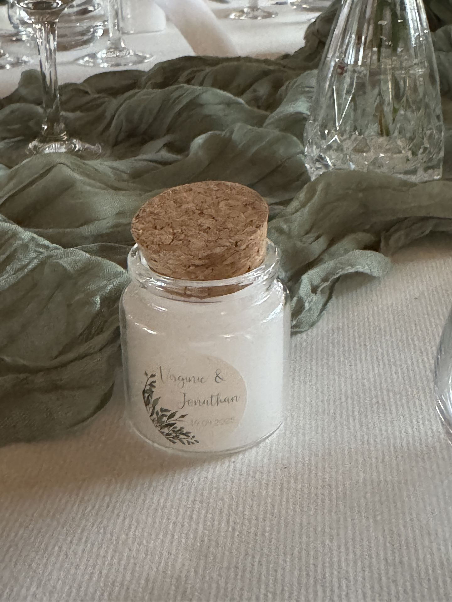 Mariage Domaine de Marin cadeaux invités bougies personnalisé