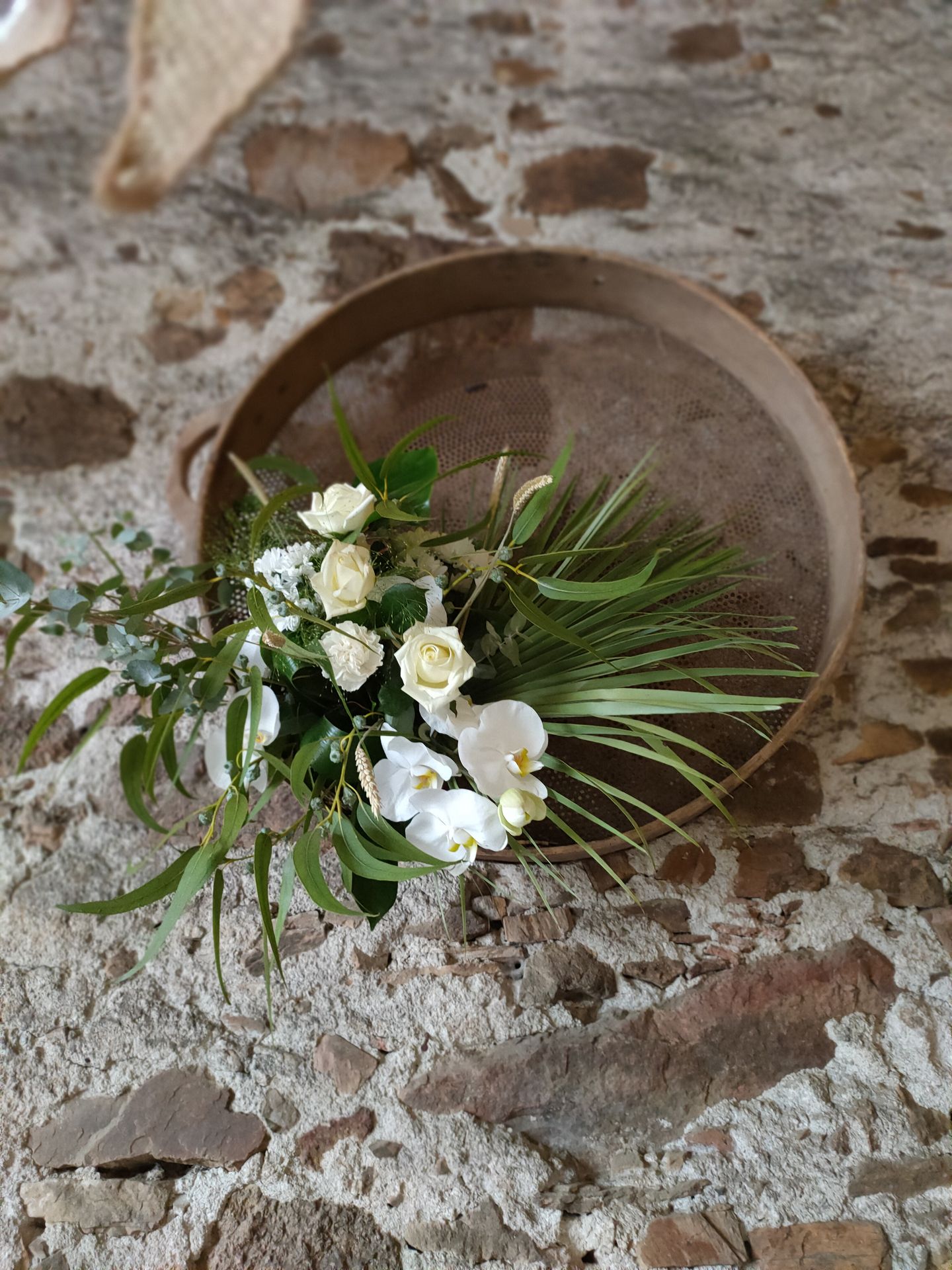 Mariage a domicile composition florale