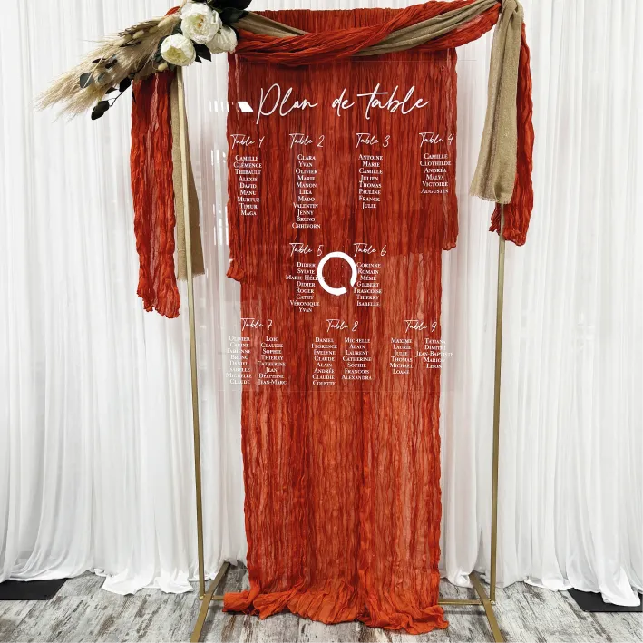 Plexi pour grande structure dorée