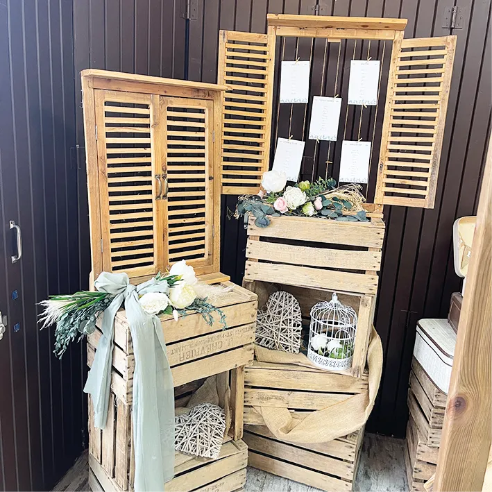 Fenêtre 3 caisses avec décors