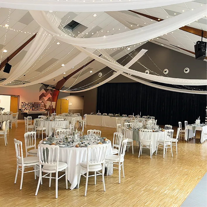 [LOC014-Gris] Tentures 60cm (6 pièces) (Gris)