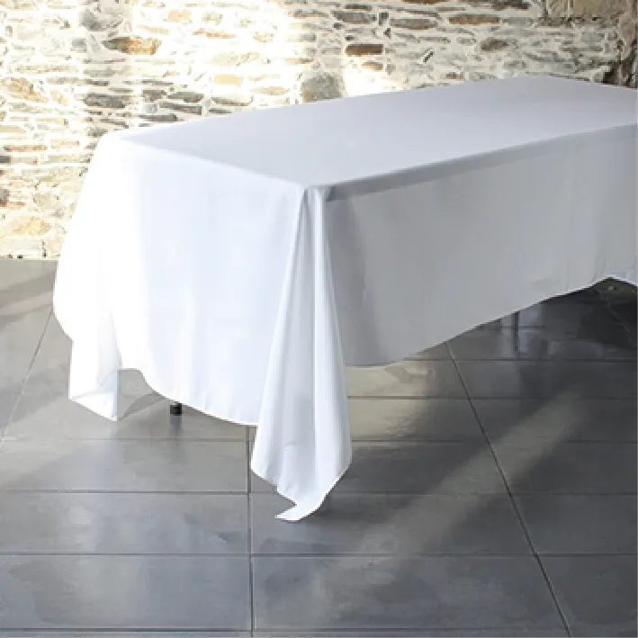 Nappe blanche (table rectangle)