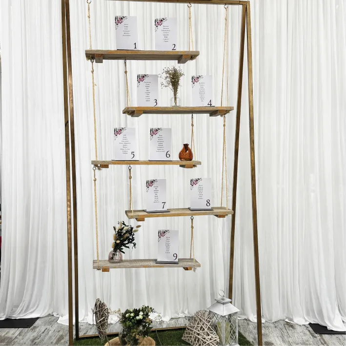 [LOC208-Doré] Balançoire avec supports (Doré)