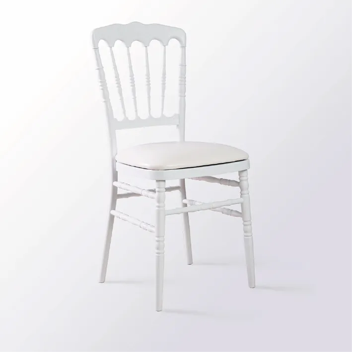 [LOC441-Blanc] Chaise Napoléon (Blanc)